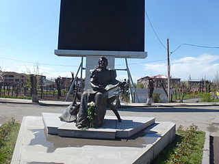 Sayat Nova statue Gyumri 02.JPG