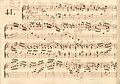 partitura manuscrita