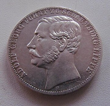 File:Schaumburg-Lippe 1865 vereinstaler obverse.jpg