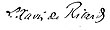 signature de Louis-Xavier de Ricard
