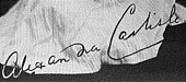 signature d'Alexandra Carlisle