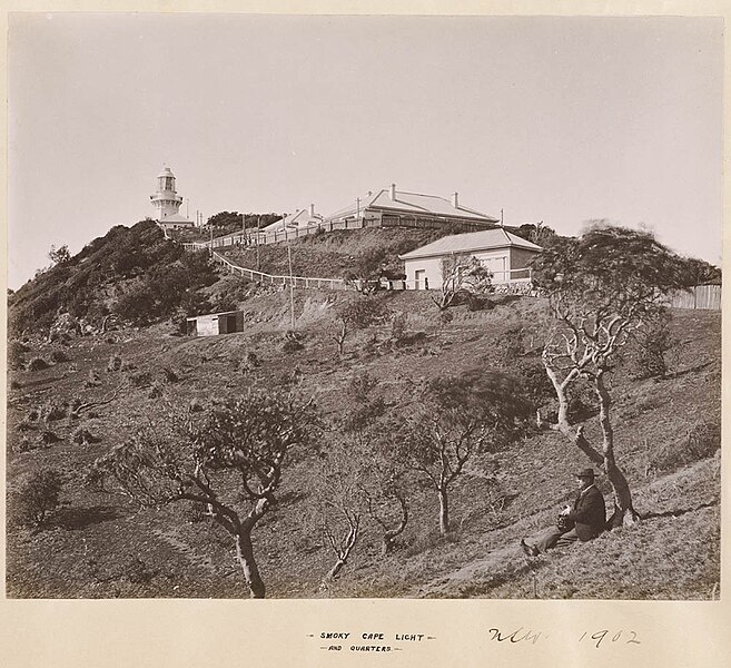 File:Smoky Cape Light and Quarters, 1902.jpg