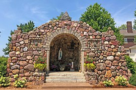 St. Mary's Church in St. Benedict Kansas grotto.jpg