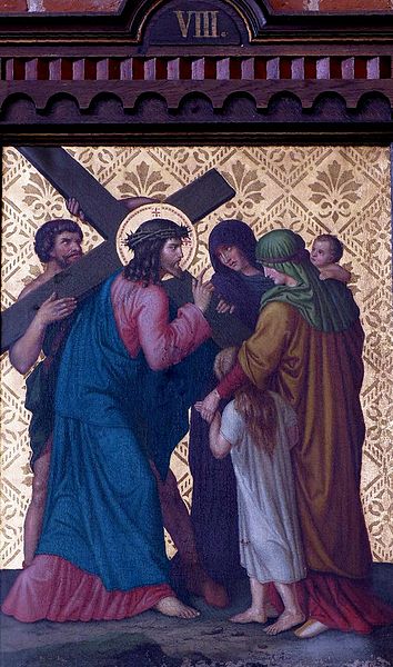 File:Station 8 Jesus meets the daughters of Jerusalem, St. Nicholas Church in Elbląg.JPG