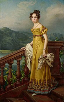 Amalie Auguste von Bayern, Gemälde von Joseph Karl Stieler, 1823 (Galerie Neue Meister, Dresden) (Quelle: Wikimedia)