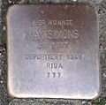 Stolperstein für Max Simons (Thürmchenswall 44)