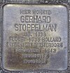 Stolperstein Marckmannstrasse 88a (Gerhard Stoppelman) in Hamburg-Rothenburgsort.jpg