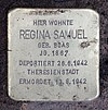 Stolperstein Regensburger Str 27 (Wilmd) Regina Samuel.jpg