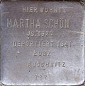 Stumbling block for Martha Schön (Heisterbachstrasse 8)