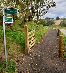 The Strathmore Cycle Network connects Alyth with Blairgowrie and Coupar Angus