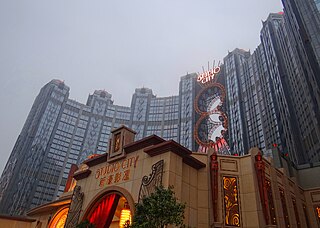 Studio City (Macau) building in Macao Studio City, China