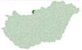 English: Location of subregion Szob, Hungary