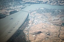 Aerial view of the US Reserve Fleet at Suisun Bay in 1995 Suisun Bay Reserve Fleet aerial photo 1995.JPEG