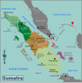 Sumatra regions map