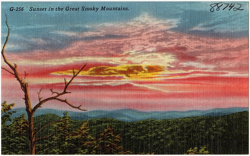 File:Sunset in the Great Smoky Mountains (88742).jpg