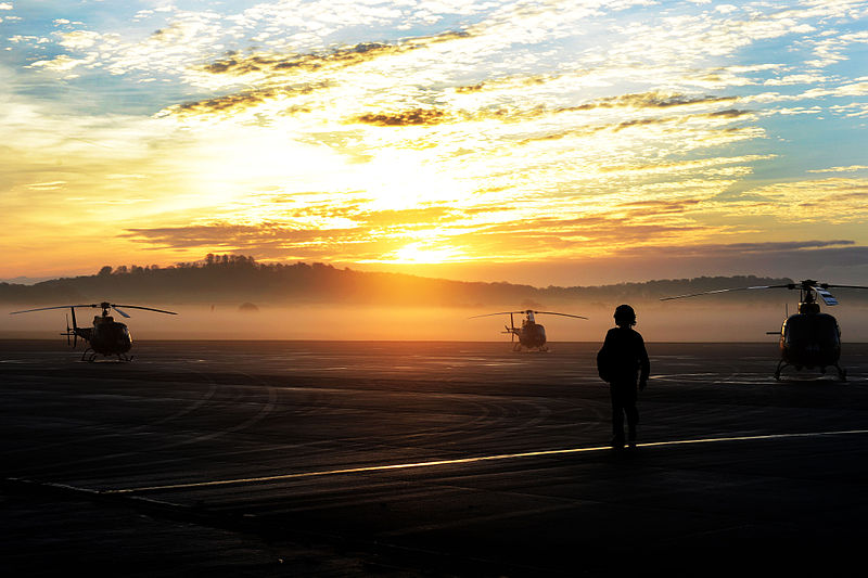 File:Sunset over Middle Wallop Airfield MOD 45156389.jpg