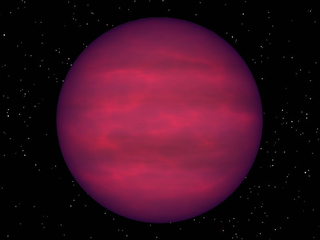 Artist's vision of a spectral class T brown dwarf