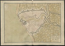 17th-century - A plan of the town castle and harbour of Brest.