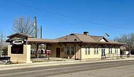 The Benson Visitor Center, a replica of the Benson railroad station.