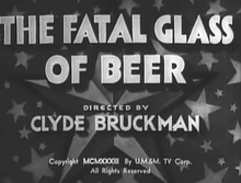 The Fatal Glass of Beer (1933) Title Card.png