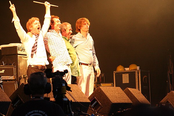 Band photo, at the Cropredy Festival, 13 August 2009