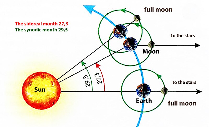 File:The sidereal and synodic months.jpg