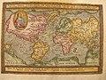 1599 m. „Geographisches Handtbuch“ pasaulio žemėlapis, kuriame pažymėta ir Lietuva