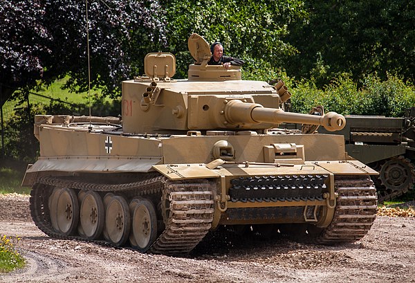 Tiger 131 – the only operating Tiger I tank in the world – was lent by The Tank Museum for the film. It is the first time a genuine Tiger I tank was u
