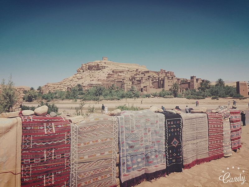 File:Traditionnal Moroccan tapissery at Aït Haddou's Kasbah.jpg