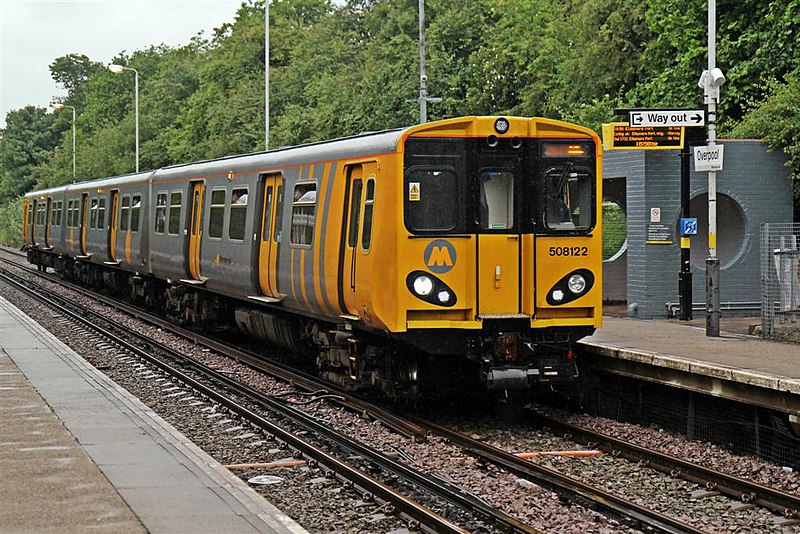 File:Train to Ellesmere Port, Overpool Railway Station (geograph 2987178).jpg