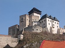Trencin (Trencsen) Castle with Matthew's Tower TrencinCastle.JPG