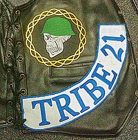 A side patch worn by the Tribe, a Blue Angels support club. Tribe 21.jpg
