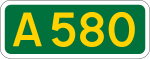 A580 road