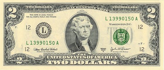 Доллар бузулуке. Двухдолларовая банкнота США. Банкноты 2 доллара США.