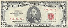 $5 United States Note of Series 1963. US $5 1963 USN.jpg