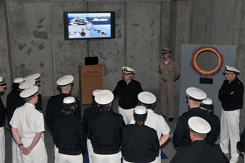 File:US Navy 110526-N-IK959-600 ear Adm. David F. Steindl, commander of Naval Service Training Command (NSTC), talks to newly-commissioned ensigns from.jpg