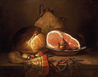 "Ujházy_Still_Life_with_Ham_1870.jpg" by User:Csanády