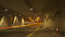 The newly built underpass of the Um Al Hassam junction Um al Hasam junction underpass.jpg