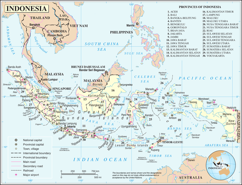 Pli grandaj urboj de Indonezio