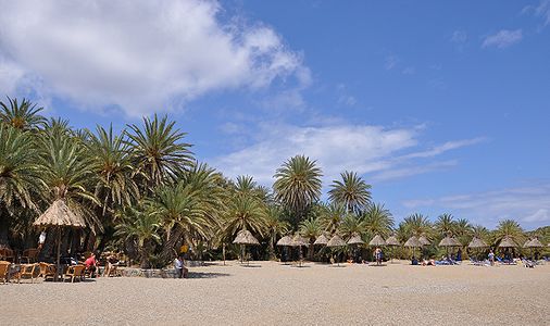 Vai (Eastern Crete, Greece): the beach