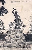 ヴァランシエンヌのブレンヌス像(ドイツ占領下に撤去)