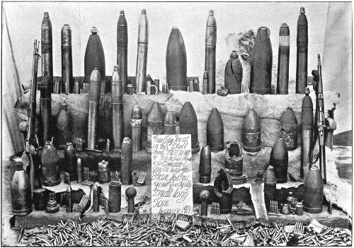 Varieties of ammunition collected at Ladysmith