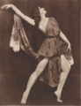 La ballerina classica russa Vera Fokina, 1921