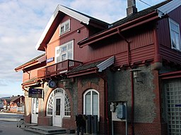 Järnvägsstationen.