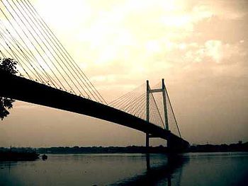 English: (2nd Hooghly Bridge), Kolkata, West B...