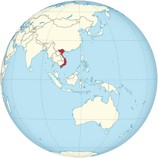 Vietnam on the globe (Southeast Asia centered) .svg