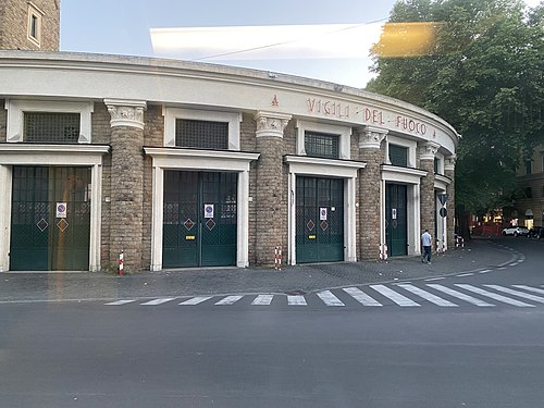 Vigili del Fuoco in Ostiense