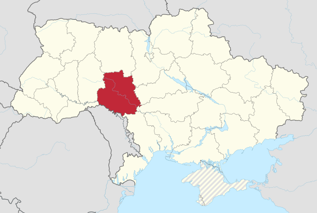 Vinnytska oblasts beliggenhed i Ukraine