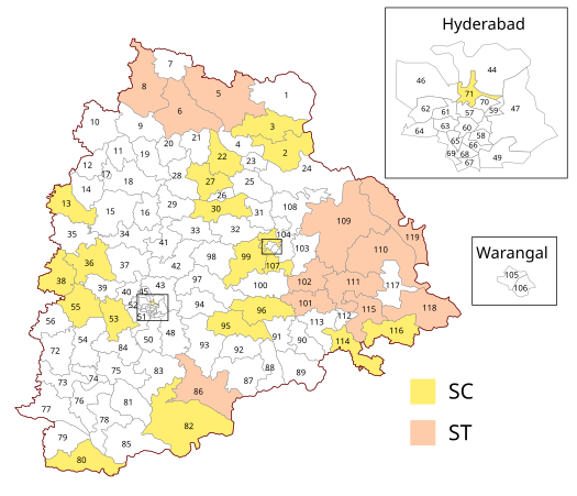 Circonscriptions du parlement du Telangana