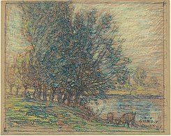 Willows, Longpre, France, entre 1911 et 1914, National Gallery of Art